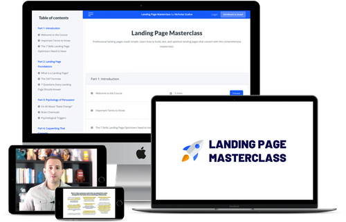 Landing Page Masterclass – Nicholas Scalice