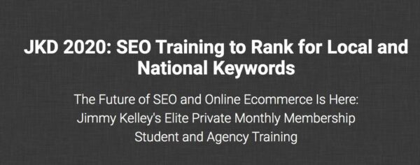 JKD 2020 SEO Training to Rank for Local and National Keywords