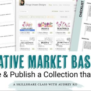 Creative Market Basics: Create and Publish a Collection that Sells with Audrey Ra
