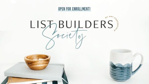Amy Porterfield – List Builders Society — Free download The proven list building system that GUARANTEES you grow your business’ most important asset every single day by leveraging simplified strategies that withstand the test of time. After five years of helping online business owners grow their email lists, I’ve developed a streamlined proven process that works for… Entrepreneurs who are just getting started and don’t even have an offer, let alone an email marketing software Entrepreneurs tired of wasting precious time and energy, getting overwhelmed with all the tech and advice that leaves you more confused than when you started Entrepreneurs who despite taking course after course, have failed to gain traction on what they KNOW is their business’ most foundational area of growth. And… Entrepreneurs, who despite the temporary setbacks, recognize that there’s still no getting around this “list building” thing, and are therefore motivated-as-heck to finally achieve the momentum and growth they know they need… The Result Is… The easy-to-follow, 3-Step List Builders Society™️ Framework that gives you a crystal clear, *can’t fail* roadmap for predictably growing, scaling, and cashing-in on your business’ most important asset. When you enroll in my LIST BUILDING PROGRAM you’ll get: Priority Access to the 3-Step List Builders Society™️ Framework and Tech Library Confidently Double Down on a Solution-Driven Content Strategy Imagine releasing super engaging content that doesn’t eat up all your time, is dead simple to produce, AND consistently attracts hordes of raving fans and “soon-to-be” customers onto your list? Let me personally walk you through the exact steps you need to produce top-in-class content even if you DON’T have a big team behind you. Get the Foundational Framework You Need to Grow Your Businesses #1 Asset Take the guesswork, overwhelm, and frustration out of growing your email list once and for all. After implementing everything you learn in LBS, you’ll confidently be able to launch your own courses, sell out your workshops, and book your calendar with dream client projects. Never Use “Tech Nightmares” as an Excuse Again There’s nothing more frustrating than getting derailed by unexpected tech hiccups. With the extensive tech library inside List Builders Society™️, you’ll smoothly work your way through all those little tech hangups that have caused things like “publish my opt-in page” and “set up my newsletter template” to occupy permanent space on your “Work in Progress” list.