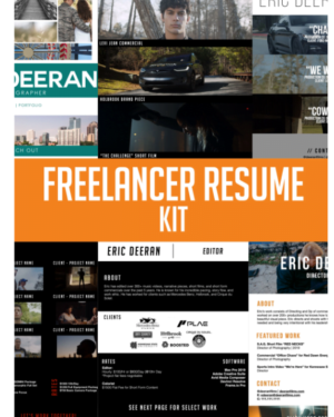 Master Filmmaker – Freelancer’s Resume Kit