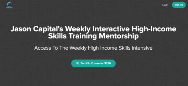 High-Income Weekly Skills Training by Jason Capital