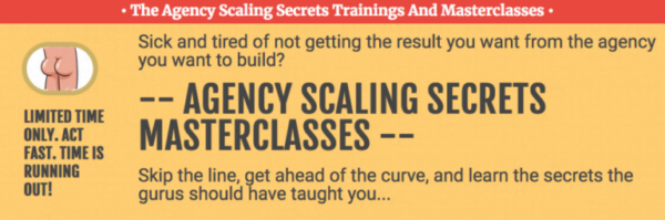 The Agency Scaling Secrets Trainings And Masterclasses by Jeff Miller