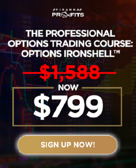 Professional Options Trading Course: Options Ironshell - Piranha Profits
