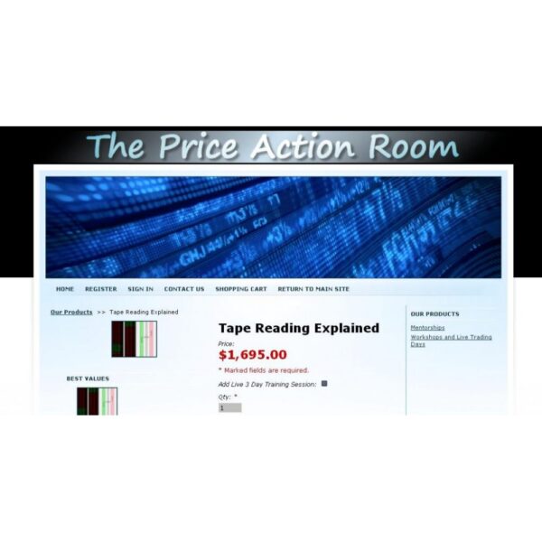 Tape Reading Explained - Tape Reading Education - Price Action Room
