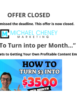 Michael Cheney – 3 Course Bundle