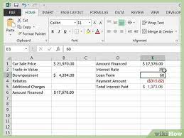 Excel: How to create a spreadsheet on car finance