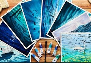 Aqua: Let us Master Water, Ocean, Waves and Seascapes with Watercolours in 30 Days