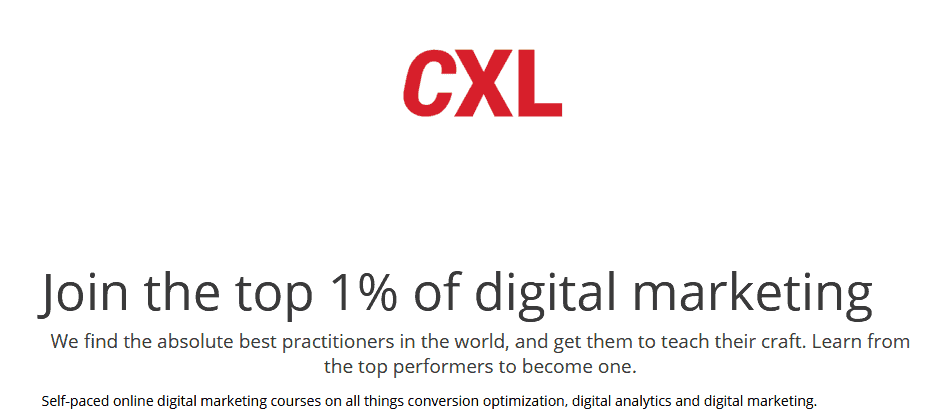 You are currently viewing Conversion XL (CXL) – Bundle (85 courses)