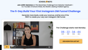Read more about the article Natasha Takahashi – The 5-Day Build Your First Instagram DM Funnel Challenge