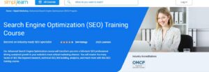 Read more about the article Simplilearn – Search Engine Optimization (SEO) Training Course