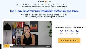 The 5 Day Build Your First Instagram DM Funnel Challenge by Natasha Takahashi