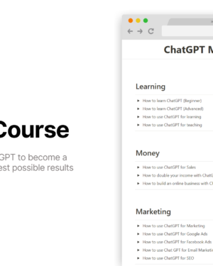 ChatGPT Mastery Course