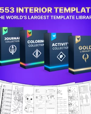 Over +1553 Book Interior Templates for Amazon KDP – Platinum Bundle