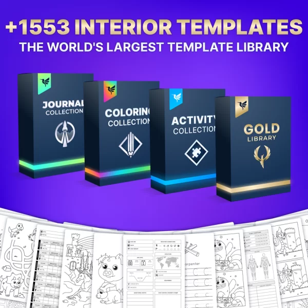 Over +1553 Book Interior Templates for Amazon KDP – Platinum Bundle