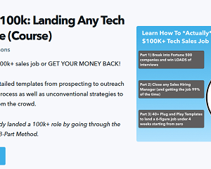 Bowtied Cocoon – Zero to $100k: Landing Any Tech Sales Role