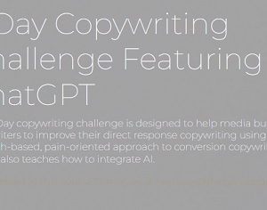 Ashton Shanks – 7 Day Copywriting Challenge Featuring ChatGPT