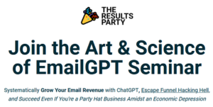 Read more about the article Mike Becker – Art & Science of EmailGPT Seminar