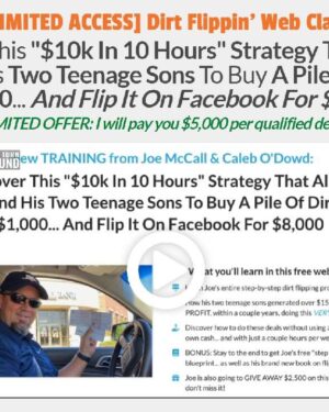 Joe McCall – Simple Land Flips Program