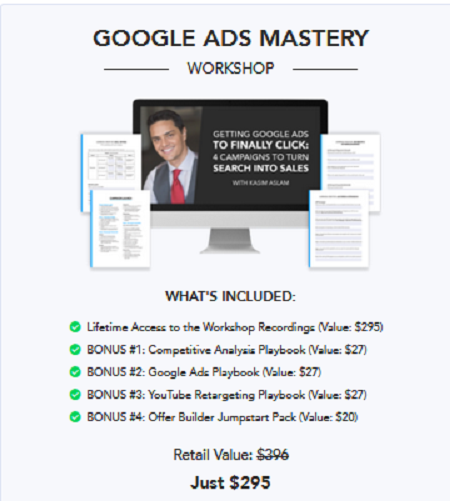 You are currently viewing Kasim Aslam – DigitalMarketer – Google ADS Mastery Workshop