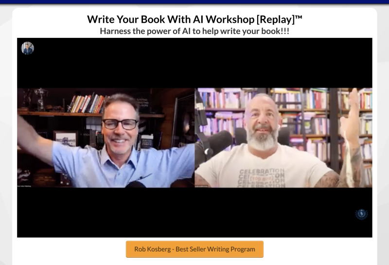 You are currently viewing Rob Kosberg – Best Seller Writing Program