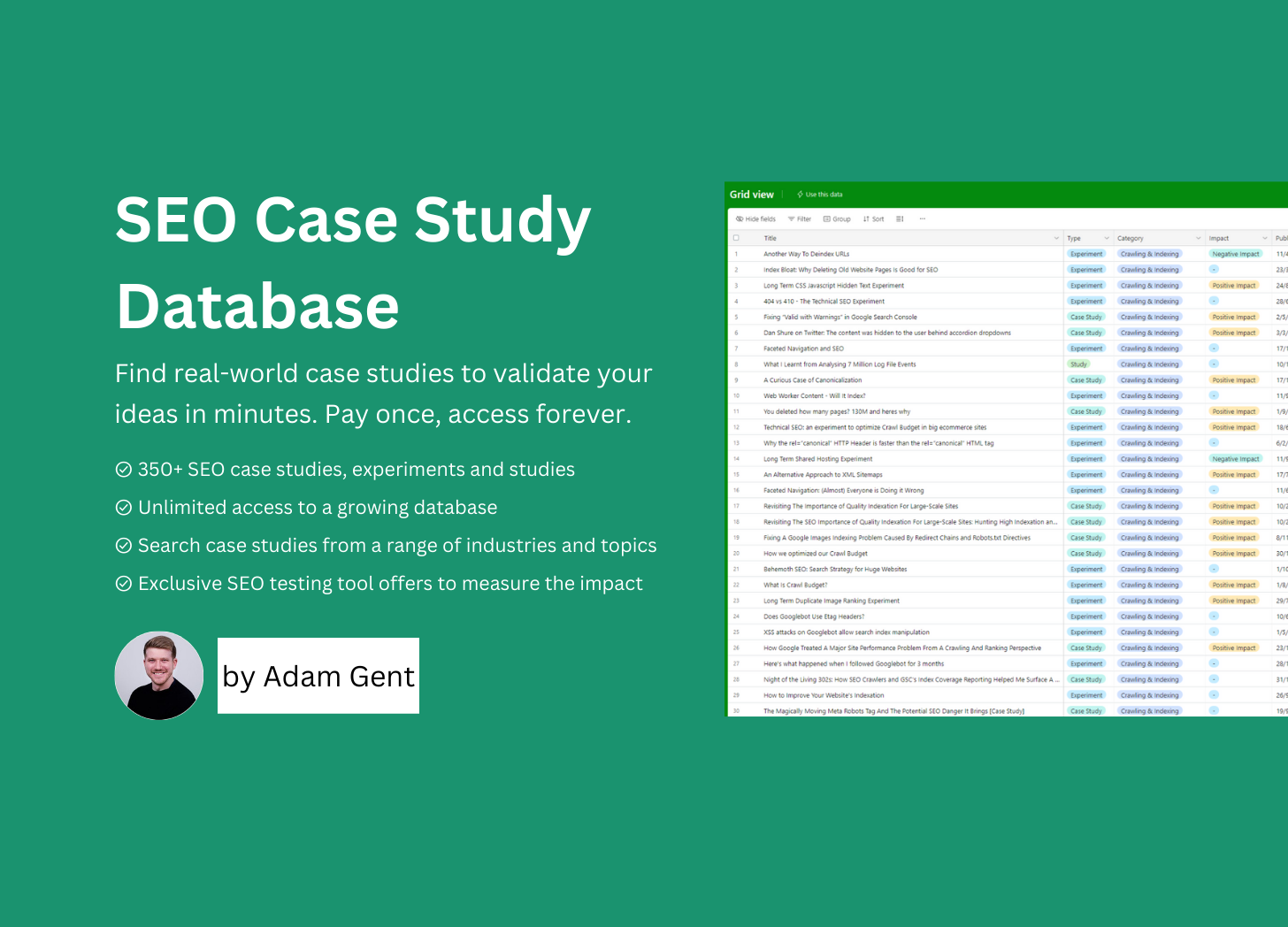 You are currently viewing Adam Gent – SEO Case Study Database