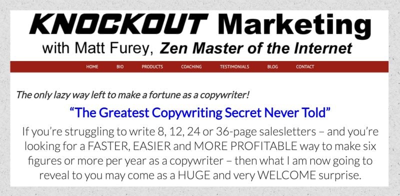 Read more about the article Matt Furey – The Original Matt Furey Email Copywriting Seminar