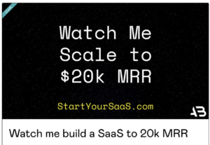 Read more about the article Alex Berman â€“ Watch me build a SaaS to 20k MRR