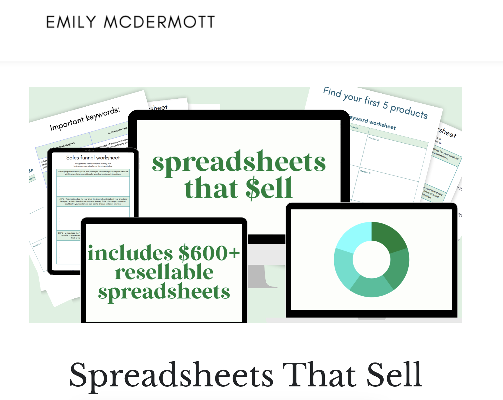 Read more about the article Emily McDermott â€“ Spreadsheets That Sell