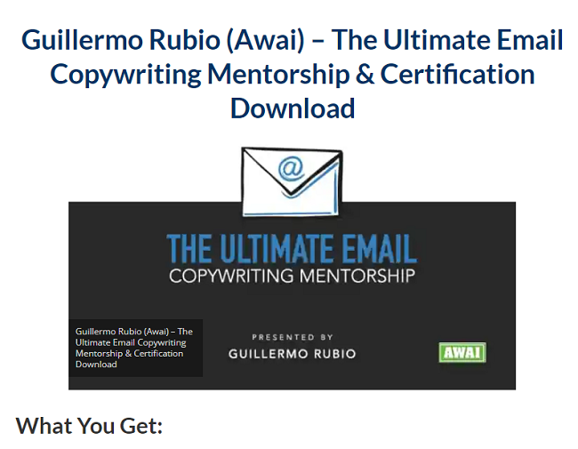 Read more about the article Awai – The Ultimate Email Copywriting Mentorship & Certification