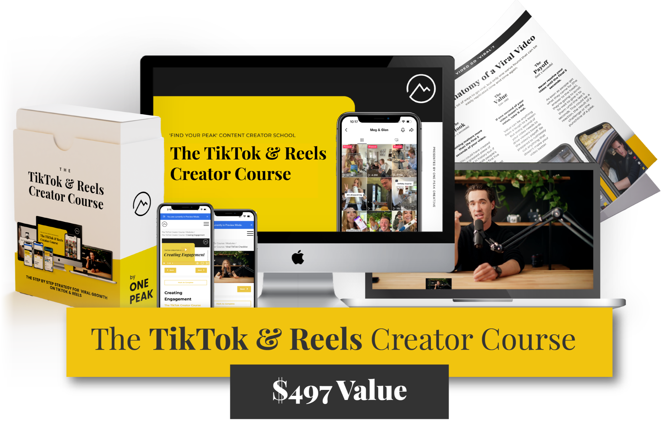 You are currently viewing One Peak Creative – The Tiktok & Reels Creator Course