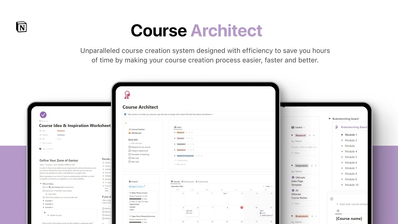 Read more about the article Course Architect – Ultimate Course Creation System for Notion