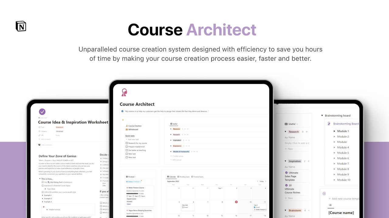 You are currently viewing Course Architect – Ultimate Course Creation System for Notion