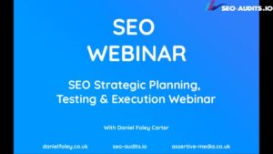 Read more about the article Daniel Foley Carter – SEO Webinar Bundle Course