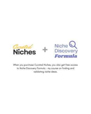 Niche Discovery Formula and Curated Niches List