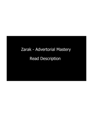 Zarak – Advertorial Mastery