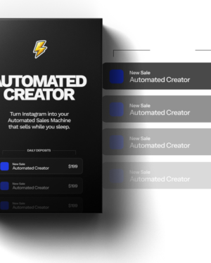 Automated Creator Course – Turn Instagram into your Automated Sales Machine + Bundle