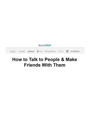 Socialself – How To Talk To People & Make Friends With Them + Invisible to Interesting