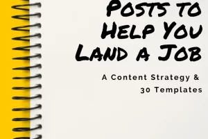 Michael Dillion – LinkedIn Posts for Job-seekers (A Proven Content Strategy and 30 Days of Templates)