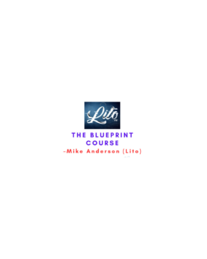 Mike Anderson – The Blueprint Course 2023