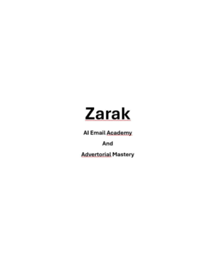 Zarak – AI Email Academy And Advertorial Mastery