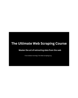 The Ultimate Web Scraping Course