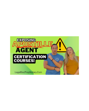 Training Course – Apostille Agent Training Company